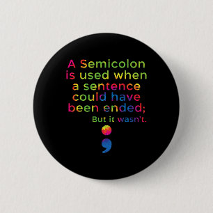 Prevention Awareness Mental Health Depression  6 Cm Round Badge