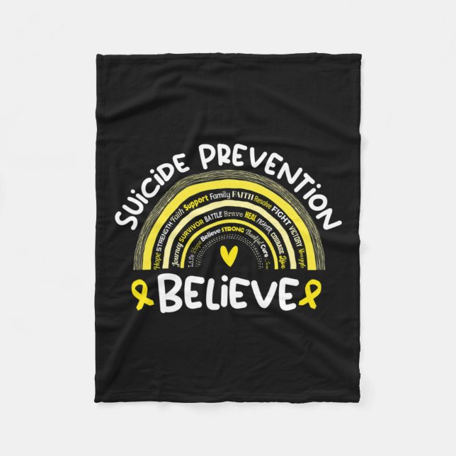 Prevention Awareness Month Suicide Prevention  Fleece Blanket (Front)