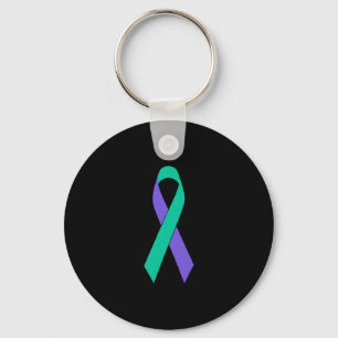 Prevention Awareness Ribbon Support Key Ring