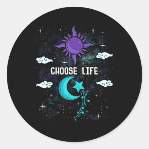 Prevention Awareness Semicolon Choose Life Classic Round Sticker