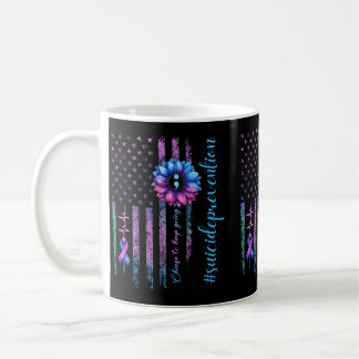 Prevention Awareness Semicolon Flag Design Design Coffee Mug