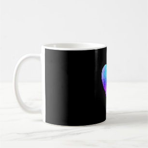 Prevention awareness teal &amp; purple semicolon coffee mug