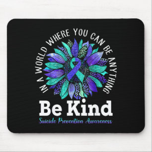 Prevention awareness week be kind leopard mouse mat