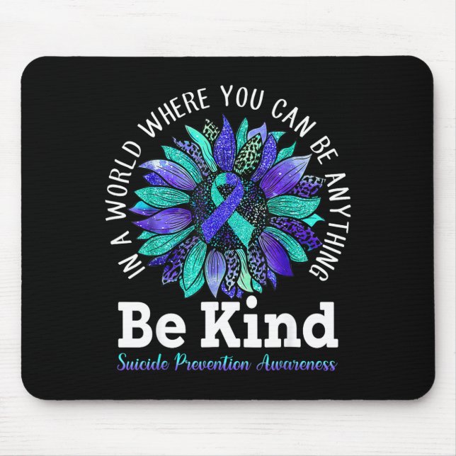 Prevention awareness week be kind leopard mouse mat (Front)