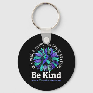Prevention Awareness Week Be Kind Leopard Suower Key Ring