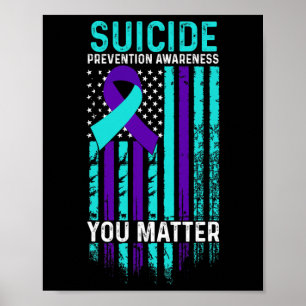 Prevention Awareness - You Problem American Flag  Poster