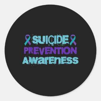 Prevention Illustration Classic Round Sticker