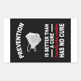Prevention is better than a cure paper sticker