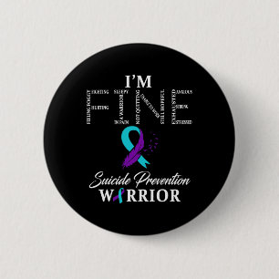 Prevention Warrior I'm Fine 6 Cm Round Badge