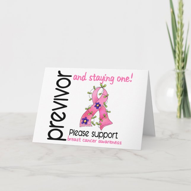 Previvor 9 Breast Cancer Card (Front)