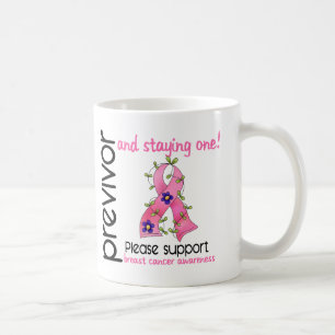 Previvor 9 Breast Cancer Coffee Mug