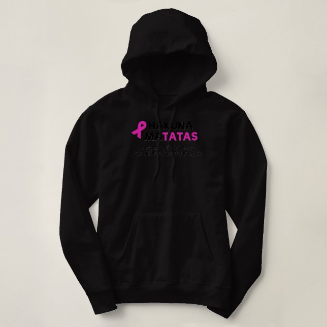 Previvor Breas cancer awareness Long Sleeve Hoodie (Design Front)