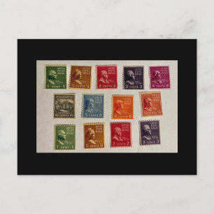 Prexies Stamp Collection Postcard