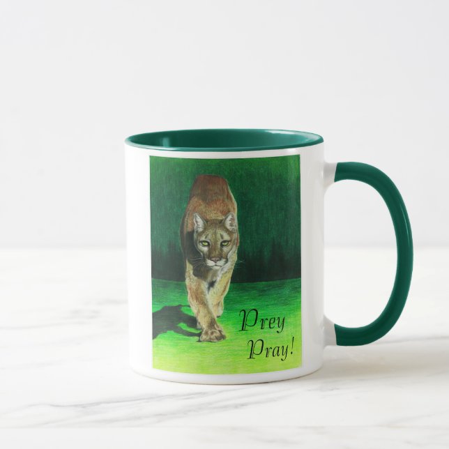 Prey Pray Mountain Lion Mug (Right)