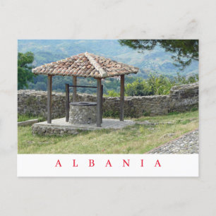 Preza Castle well view postcard