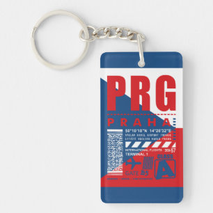 PRG Prague Airport Key Ring