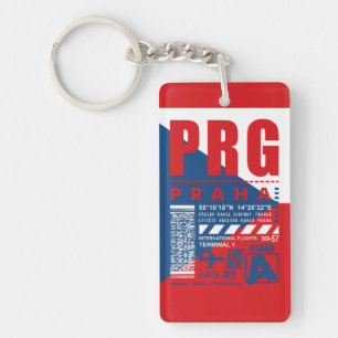 PRG Prague Airport Key Ring
