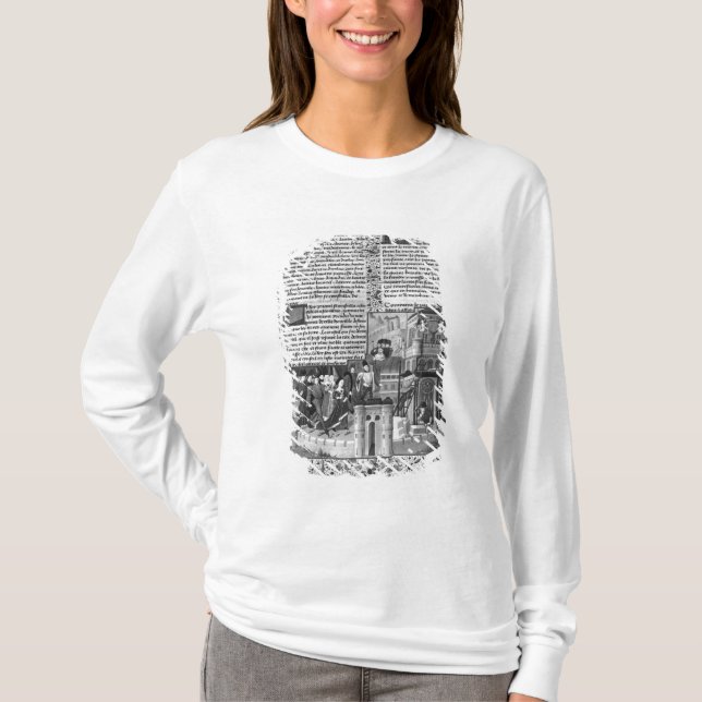 Priam watching the reconstruction of Troy T-Shirt (Front)