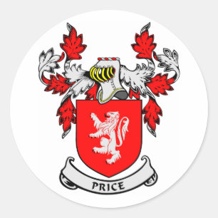 PRICE Coat of Arms Classic Round Sticker