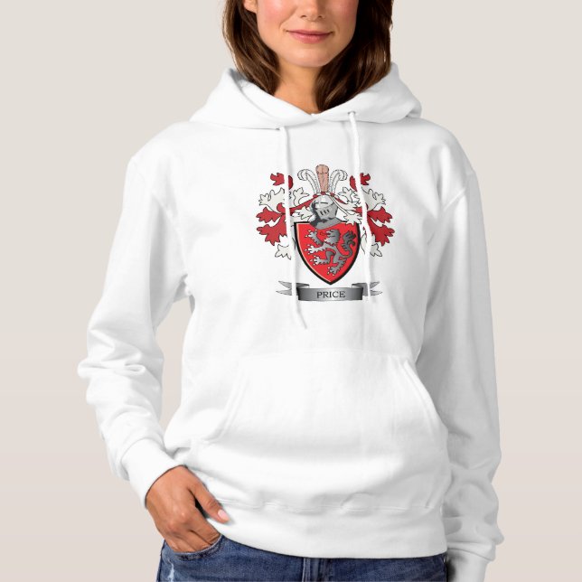 Price Family Crest Coat of Arms Hoodie (Front)