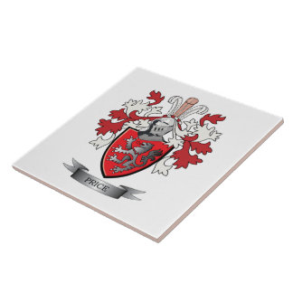Price Family Crest Coat of Arms Tile