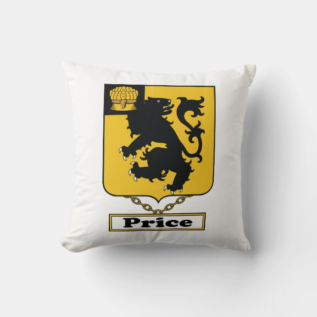 Price Family Crest Cushion (Front)