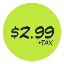 Price Label With Tax