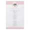 PRICE LIST made with love modern pink chevron