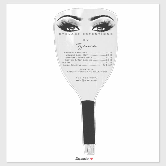 Price List On Face Shield Grey Lashes Extension (Sheet)