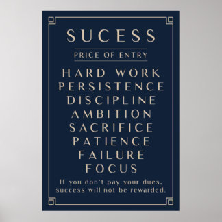 Price Of Success Poster
