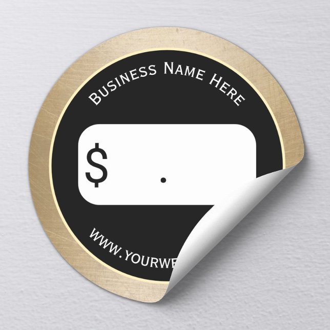 Price Tag Elegant Gold Border (Creator Uploaded)