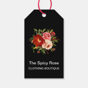 Price Tags Watercolor Roses Floral Retail