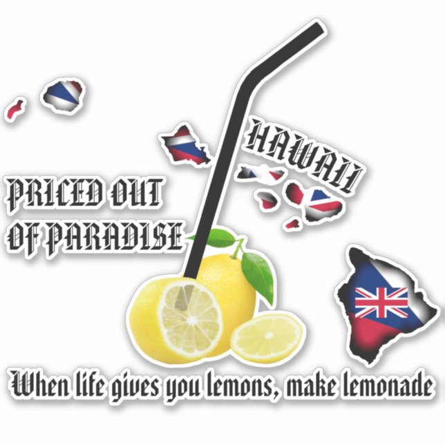 PRICED OUT OF PARADISE LEMONADE HI Flag Islands (Front)