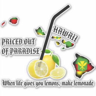 PRICED OUT OF PARADISE LEMONADE Kanaka Maoli HIISL