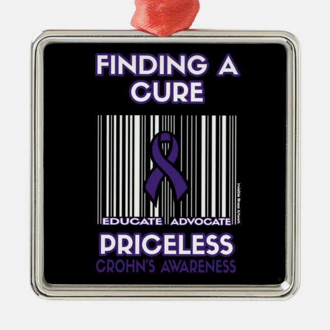 Priceless...Crohn's Metal Tree Decoration (Front)