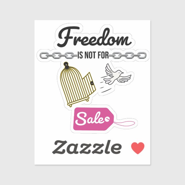 Priceless Freedom | Custom-Cut Vinyl Sticker (Sheet)
