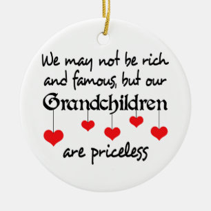 Priceless Grandchildren Ceramic Tree Decoration