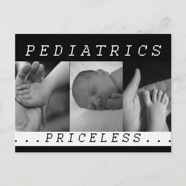 Priceless - Paediatrics - BABY / INFANT - NURSE Postcard (Front)