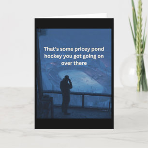 Pricey Pond Hockey Outdoor Ice Rink Tee For Hockey Card