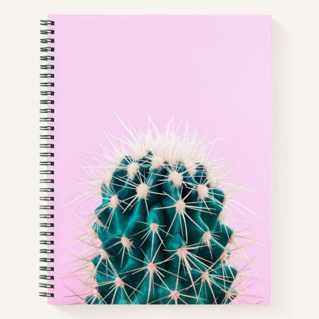 Prickley Cactus on Pink Notebook (Front)