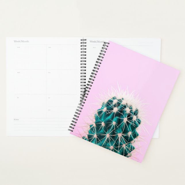 Prickley Cactus on Pink Planner (Display)