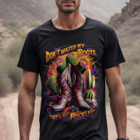 Prickly Cowboy Boots - Desert Bloom