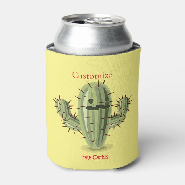 Prickly Irate Cactus Thunder_Cove Can Cooler (Can Front)