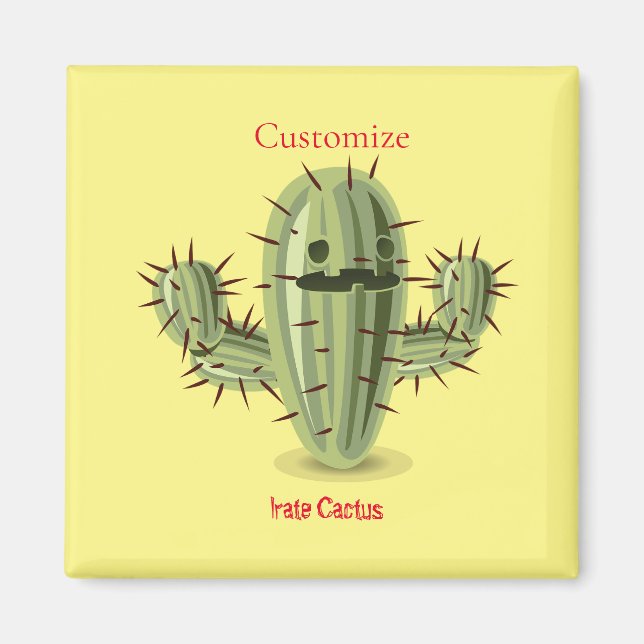 Prickly Irate Cactus Thunder_Cove Magnet (Front)