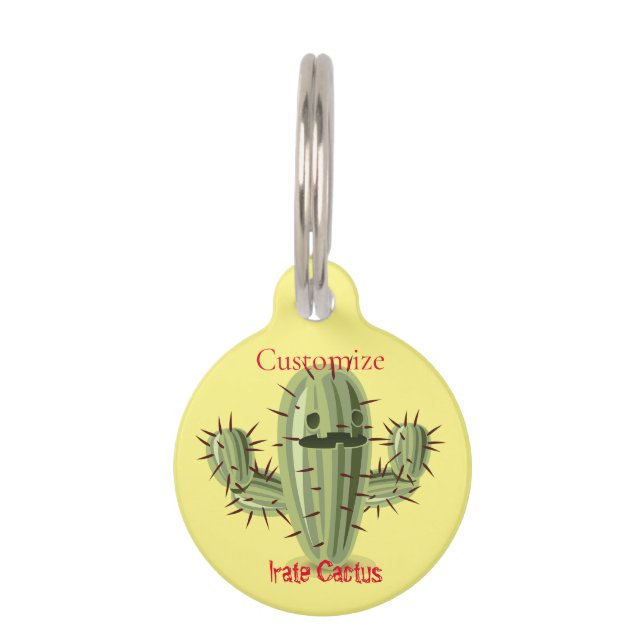 Prickly Irate Cactus Thunder_Cove Pet Tag (Front)