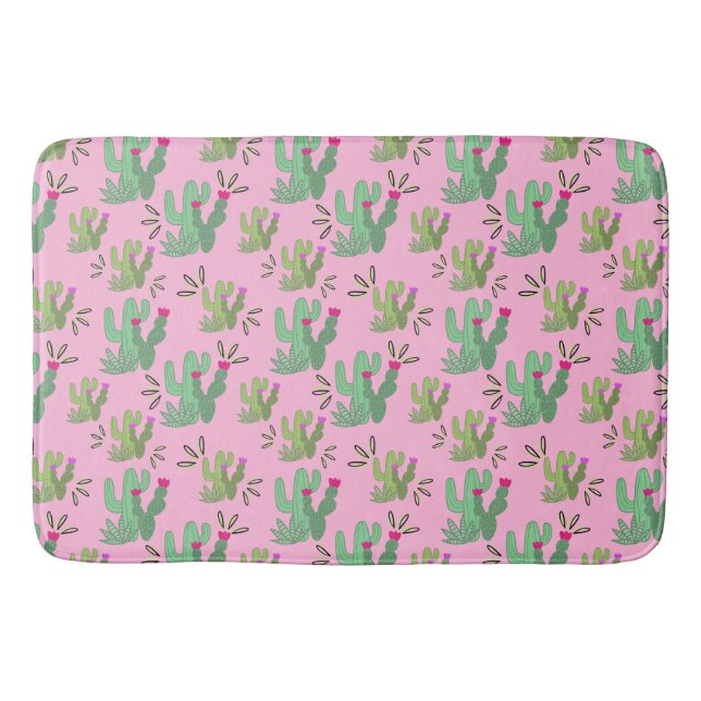 Prickly Paradise Bath Mat (Front)