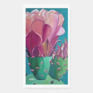 Prickly Pear Art on Guest Hand Towel Napkin