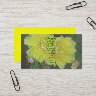 Prickly Pear Blossoms Business Cards