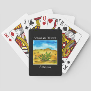 Prickly pear cactus as seen in the Sonoran Desert  Playing Cards