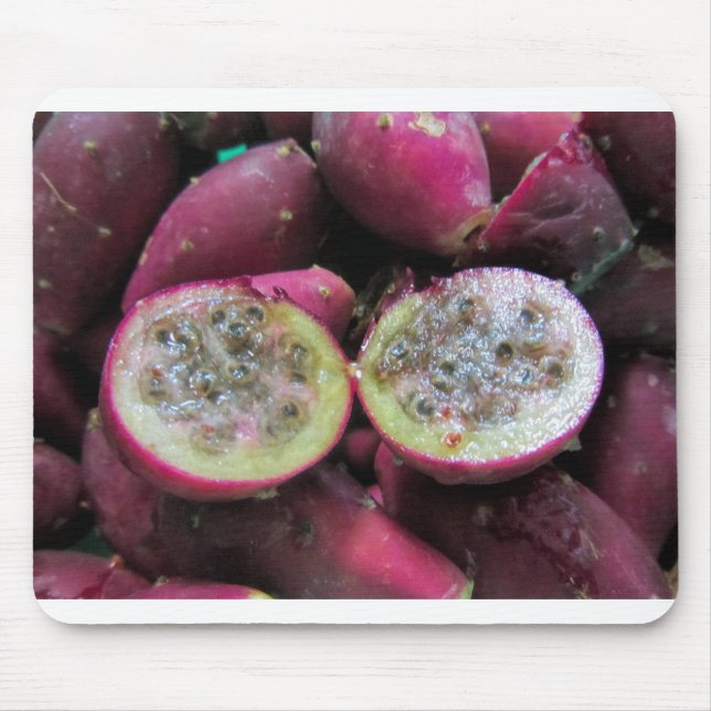 Prickly Pear Cactus Fruit and Seeds Mouse Mat (Front)